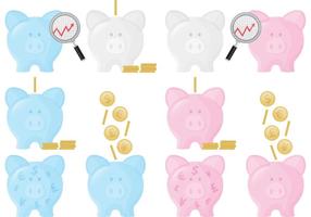 Piggy Bank Vectors