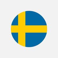 pays suède. drapeau suédois. illustration vectorielle. vecteur