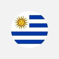 pays uruguay. drapeau uruguayen. illustration vectorielle. vecteur