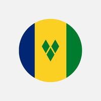 pays vincent et les grenadines. drapeau vincent et les grenadines. illustration vectorielle. vecteur