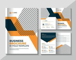 modèle de conception de brochure d'entreprise à deux volets vecteur