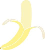 banane dessinée à la main excentrique vecteur