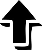 symbole plat flèche pointant vecteur