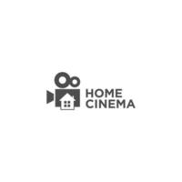 idée de logo home cinéma vecteur