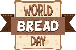 conception de bannière de la journée mondiale du pain vecteur
