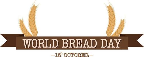 affiche de la journée mondiale du pain vecteur