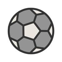 icône de ligne remplie de football vecteur