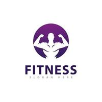 modèle de conception de logo de gym, symboles créatifs de club de fitness vecteur
