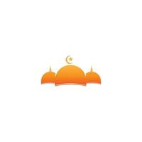 modèle de conception d'icône de logo de mosquée vecteur
