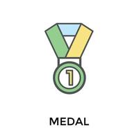 médaille de position à la mode vecteur