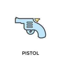 concepts de pistolet à la mode vecteur