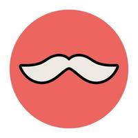 concepts de moustaches à la mode vecteur