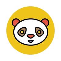 concepts de panda à la mode vecteur