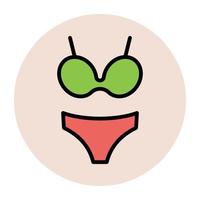 concepts de bikini à la mode vecteur