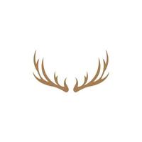 illustration de conception d'icône de logo de bois de cerf vecteur