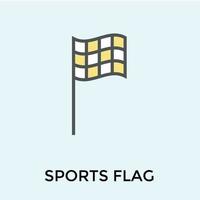 drapeau de sport à la mode vecteur