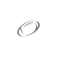 création de logo icône ballon de rugby vecteur