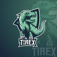 création de logo de mascotte tirex vecteur