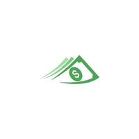 modèle d'illustration de logo icône argent vecteur
