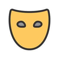 icône de ligne remplie de masque vecteur