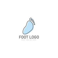 illustration d'icône de conception de logo de ligne de pied
