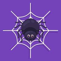 joli design violet araignée vecteur