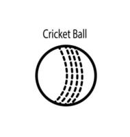 illustration d'icône de balle de cricket vecteur