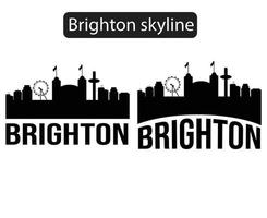 illustration vectorielle de la silhouette de la ville de brighton vecteur