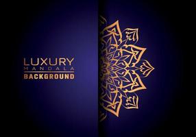 fond de logo de luxe mandala ornemental, style arabesque. vecteur