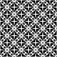 fond noir et blanc sans couture géométrique. géométrie. motif. vecteur