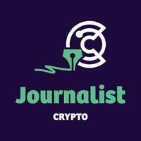 logo crypto journaliste vecteur