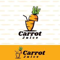 illustration d'art de jus de carotte vecteur