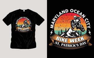 conception de t-shirt de la semaine du vélo vecteur