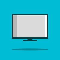 vecteur de conception plate d'icône de télévision tv. logo coloré avec fond doux. illustration graphique abstraite.