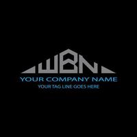 création de logo de lettre wbn avec graphique vectoriel