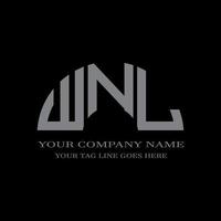 création de logo de lettre wnl avec graphique vectoriel
