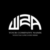 création de logo de lettre wza avec graphique vectoriel