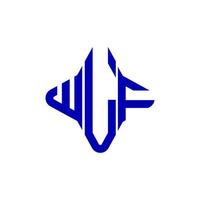 création de logo de lettre wlf avec graphique vectoriel