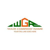 création de logo de lettre wgr avec graphique vectoriel