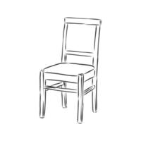 croquis de vecteur de chaise