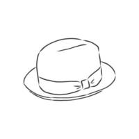 croquis de vecteur de chapeau