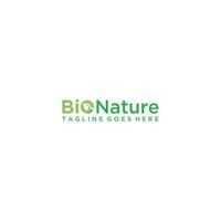 modèle de vecteur de conception de logo de produit naturel bio