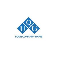 création de logo de lettre uqg sur fond blanc. concept de logo de lettre initiales créatives uqg. conception de lettre uqg. vecteur