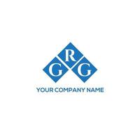 création de logo de lettre grg sur fond blanc. concept de logo de lettre initiales créatives grg. conception de lettre grg. vecteur
