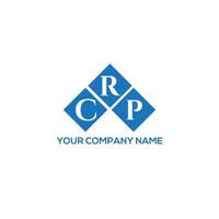 création de logo de lettre crp sur fond blanc. concept de logo de lettre initiales créatives crp. conception de lettre crp. vecteur