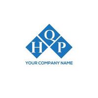 création de logo de lettre hqp sur fond blanc. hqp creative initiales lettre logo concept. conception de lettre hqp. vecteur