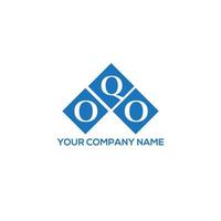 création de logo de lettre oqo sur fond blanc. concept de logo de lettre initiales créatives oqo. conception de lettre oqo. vecteur