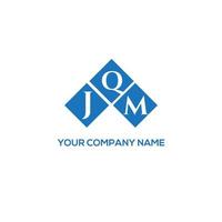 création de logo de lettre jqm sur fond blanc. concept de logo de lettre initiales créatives jqm. conception de lettre jqm. vecteur