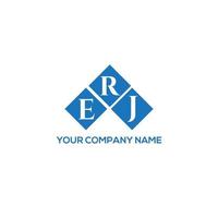 création de logo de lettre erj sur fond blanc. concept de logo de lettre initiales créatives erj. conception de lettre erj. vecteur