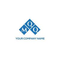 création de logo de lettre mqq sur fond blanc. concept de logo de lettre initiales créatives mqq. conception de lettre mqq. vecteur